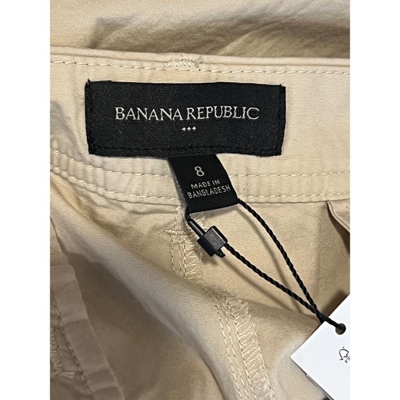 NEW Banana Republic Womens 5 Inch Chino Shorts Tan Khaki Petite Size 8 - Picture 6 of 7